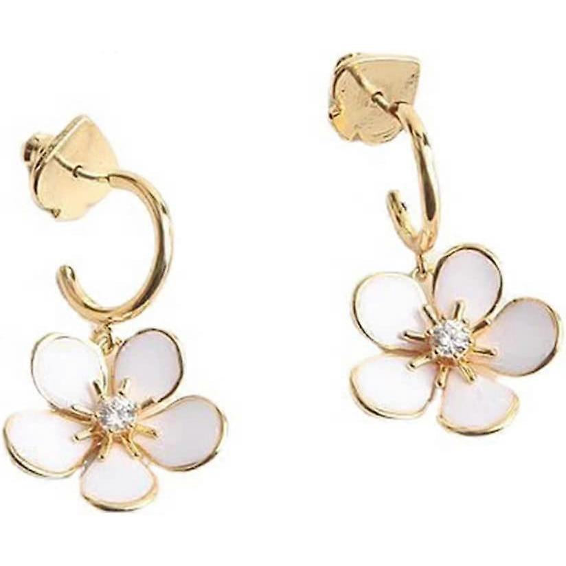 2023 New Elegant Flower Drop Earrings Simple Fashion Dangle Earrings Temperament Earrings Jewelry Birthday Mother's Day Valentines Day Gift for Women 