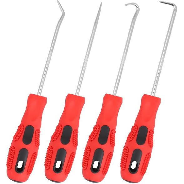 HORUSDY 8-Piece Heavy Duty Pick And Hook Set, Car Auto Oil Seal/O-Ring Seal Gasket Pick Mini Hooks Puller Remover Small