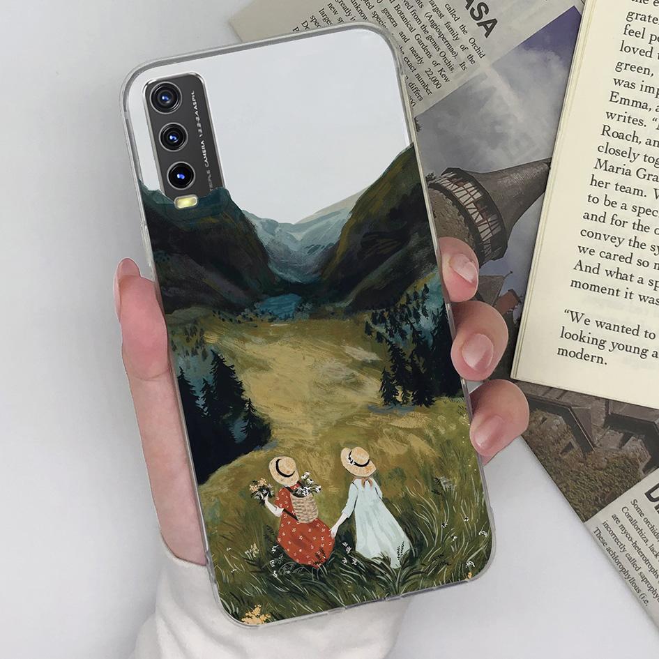 For Vivo Y36 Y20 Y15S Y02 Y11 Y12 Y35 Y33s Y31 Y30 Y27 Phone Case Back Cover Fashion Boy Girl Shockproof Transparent Soft Silicone TPU For Vivo Bumper
