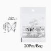 20 Stück Metallic Hohl Schmetterling Nail Art Charms Kawaii Nageldesign Dekoration Nägel Zubehör für Frauen & Mädchen Zubehör