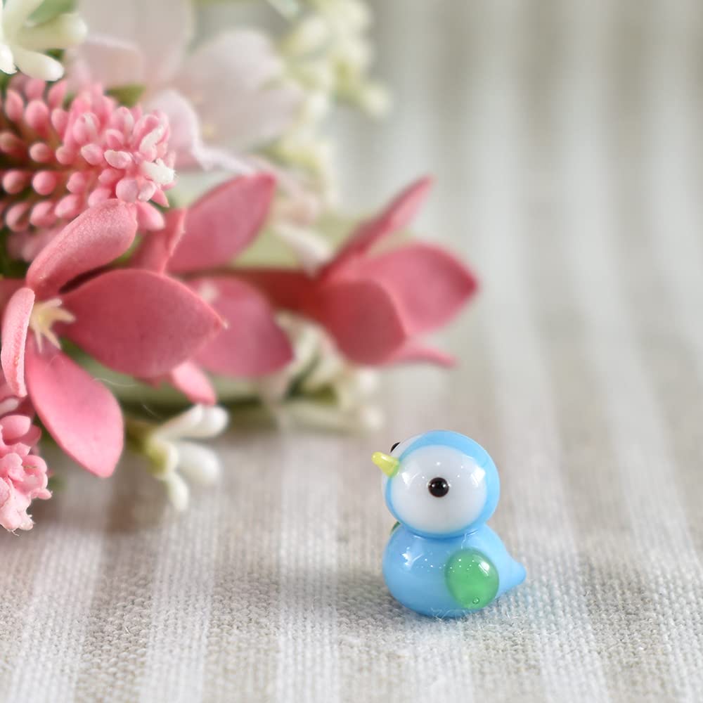 Four Cart Cute Handmade Glass Springbird