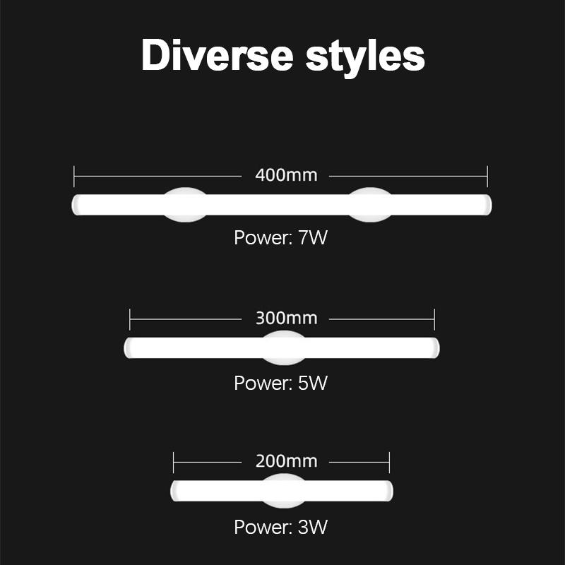 20/30/40CM LED Cabinet Light Magnetic Table Reading Lamp Night Lights USB Plug For Kitchen Bedroom Closet Bedside Night Lamp