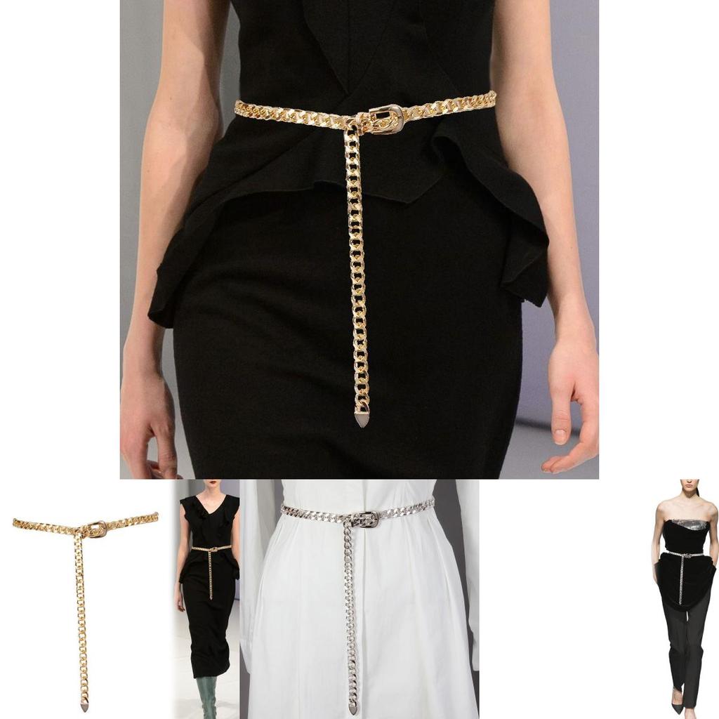 Trendy Gold Metal Waist Chain For Women Stylish Decorative Accessory For Skirts And Jeans