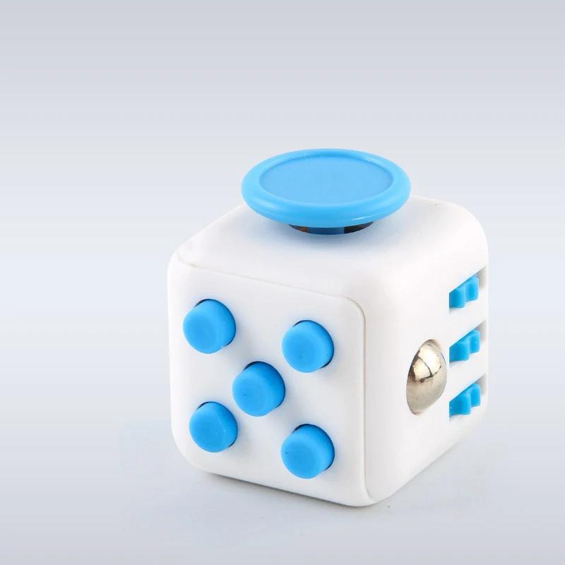 Creative Solid Color Fidget Dice Handheld Cube Release Stress Autism Anxiety Adult Kids Relief Anti-Stress Finger Children Toys