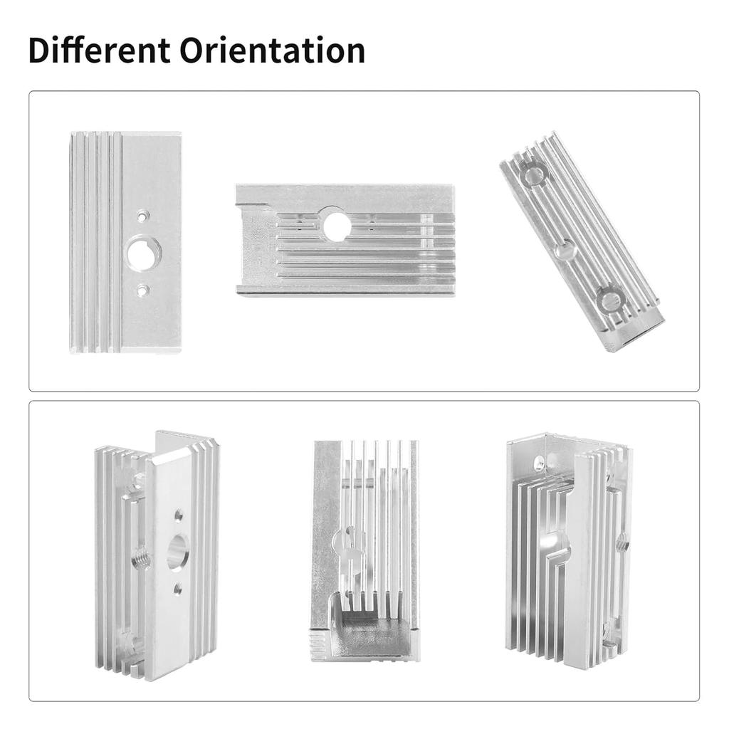 Ender 3 S1 Heatsink xirbbo 3D Printer Aluminum Heat Sinks, Hot End Replacement Parts for Creality Sprite Extruder Ender-3 S1/ Pro/Plus, CR-10 Smart