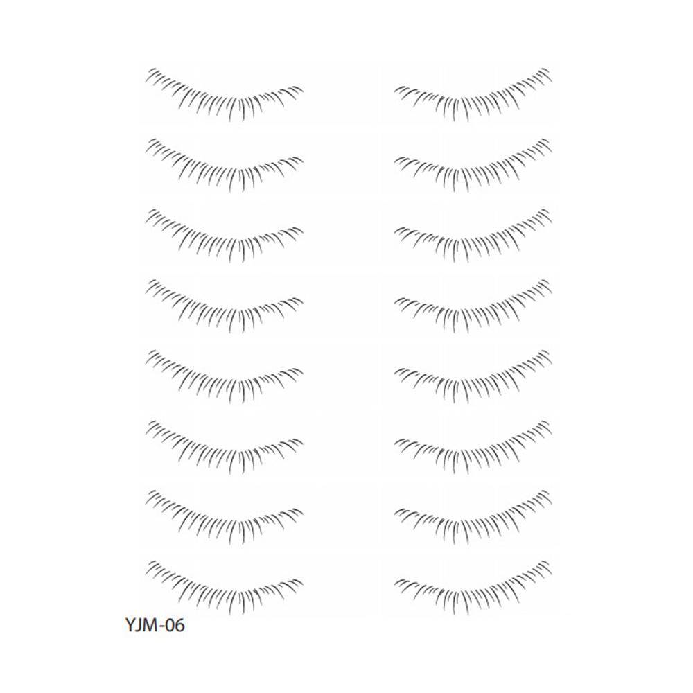 Lower Eyelash Tattoo Long-Lasting Waterproof And Sweatproof Simulation 3D False Eyelash Enlarge Double Under Eye Eyelash Sticker