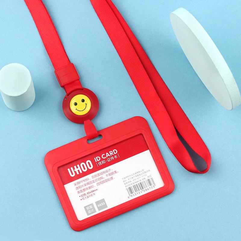 Adjustable ID Badge Lanyard for Employees, Students, Work, and School Cards - Customizable Holder