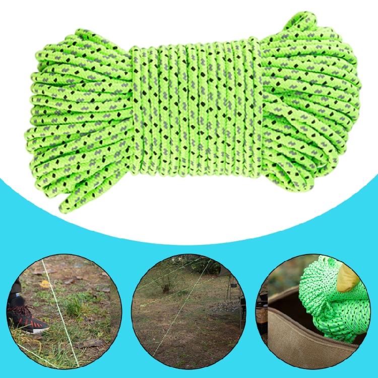 Outdoor Reflective Paracord Rope Camping Survival Rope High Strength Tent Lanyard Strap Camping Tent Accessories