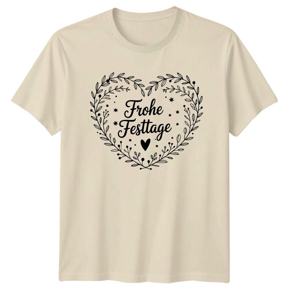 Frohe Festtage Winter Holidays Graphic Tee Unisexs Unisexs Seasonal TShirt