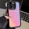 Phone Case for iPhone 17 Air 16E 15 16 Pro Max Love Yourself Flower Heart Line Kpop Cover 14 Plus 13 12 Mini Soft Shell Silicone