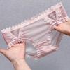 Japońskie Koronkowe Figi Sexy w Panterkę Obcisłe w Biodrach: Młodzieżowe i Modne Eроtyczne Stringi Damskie