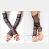 Summer Women Sexy Hollow Transparent Sun Protection Drive Breathable Cycling Fingerless Gloves Quick Dry Prom Cosplay Etiquette