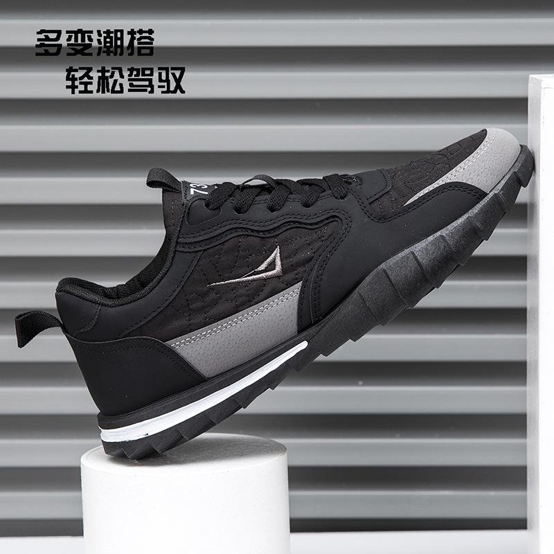 

Men s shoes new spring tide brand high-end sports running casual board shoes one pedal 44 чёрный