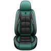 All-Season Nappa Leather Car Seat Cover with Full Coverage and Backrest Pad
