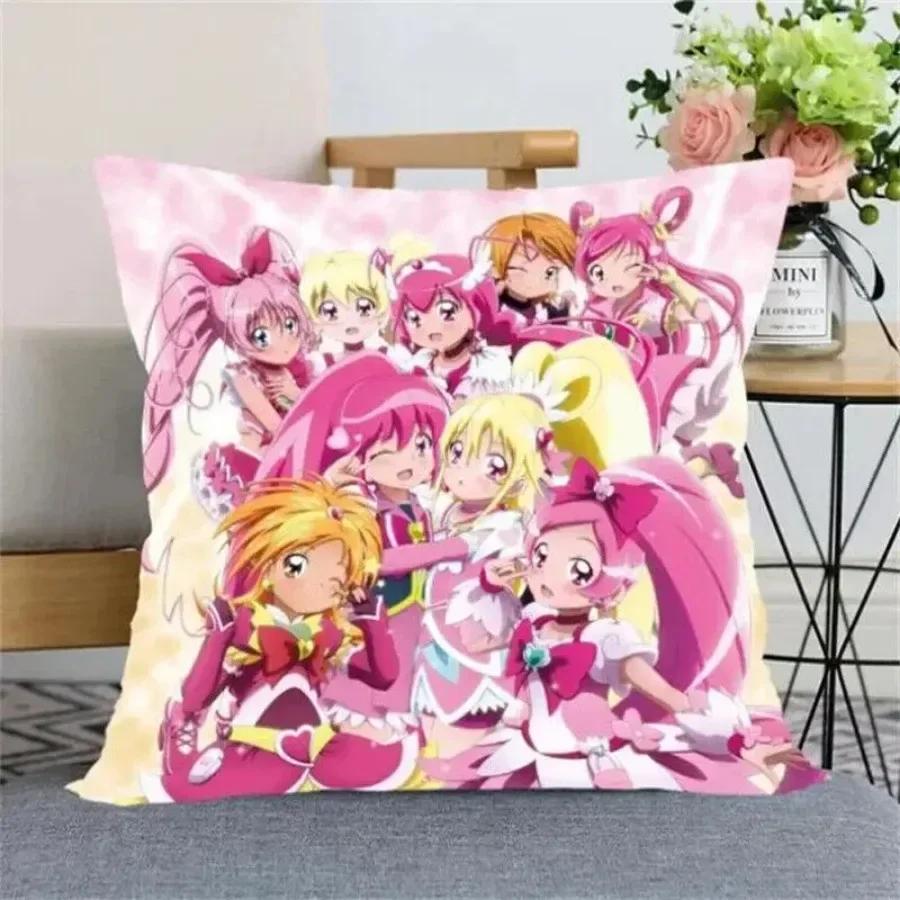 

New Arrival Smile Precure! Pillow Cover Bedroom Home Office Decorative Pillowcas 12x12Inch