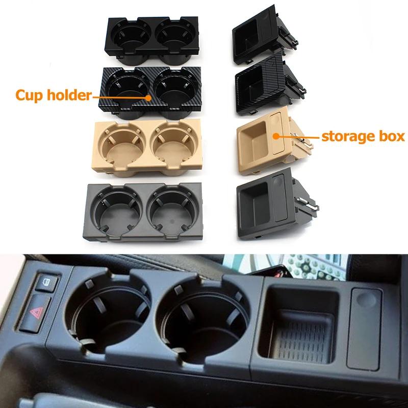 Car Black Beige Center Console Water Cup Holder Beverage Bottle Holder Coin Tray For Bmw 3 Series E46 323i 318i 320i 1998-2006