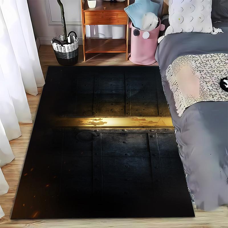 

Mysterious Adventure Rug with Doorway Silhouettes Suitable for use as an anti-slip game mat for living room and bedroom sofas 40x60cm( 15x23in )