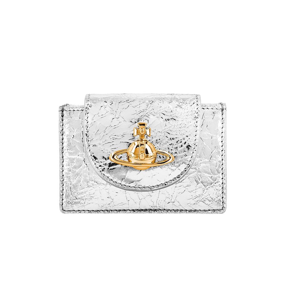 

Vivienne Westwood Metallic Crinkle Flap Card Wallet 5402000aw L00a7 Q401 5402000AW L00A7 Q401