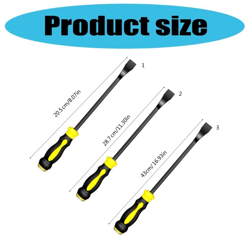 Lightweight Multipurpose Demolition Bar Pry Tool For Tire Removal Door Installation Professional Use With Antislip Grip