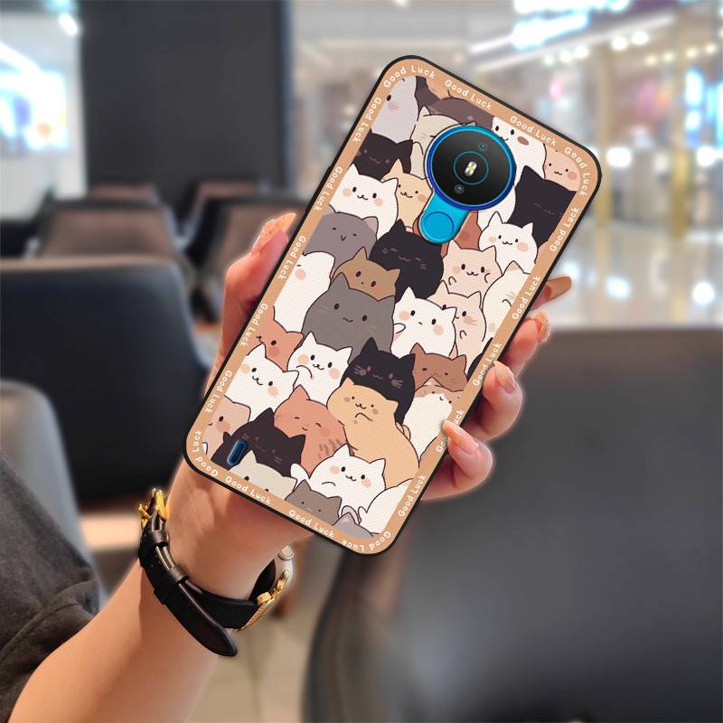 Silikonový kryt pouzdro na telefon pro Nokia 1.4 Nárazuvzdorný zadní kryt Roztomilý kreslený Plné obepnutí Nárazuvzdorný Odolný proti nečistotám