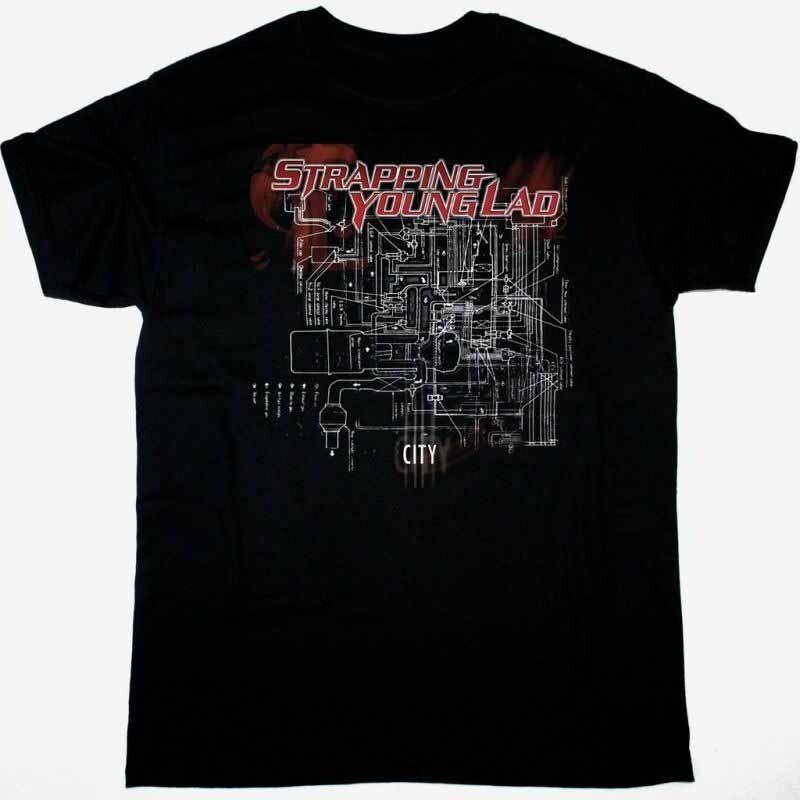 STRAPPING YOUNG LAD CITY T-Shirt Black Classic Unisex S-5XL 1V0068 Unisex T-Shirt S