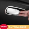 Stainless Steel Car Co-pilot Glove Storage Box Handle Covers Trim Stickers For Volvo XC60 2018-  2024 2025 Accessories