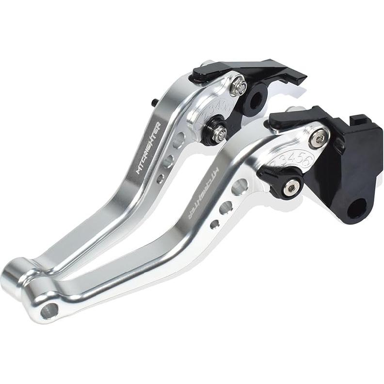 Compatible with Triumph Street Scrambler 2017-2022 Short Brake Lever Clutch Lever, CNC Aluminum Alloy Made (Black)