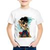 Heiße Verkäufe Kinder Cartoon Michael Jackson Lustiges T-Shirt Kinder Rock N Roll Sommer Baumwoll-Oberteile Baby Jungen/Mädchen Freizeitkleidung