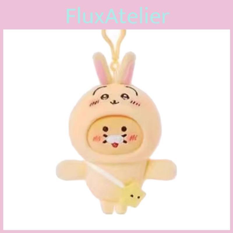 Hachiware Adorable Chiikawa Character Plush Keyring With Magnet For School Bag