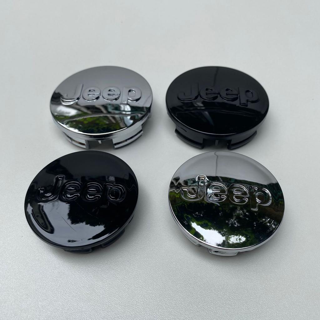 4 Pièces 55mm 63mm Cache-Moyeux Logo Jeep Cache-Centre de Roue de Voiture Pour Jeep Grand Cherokee Wrangler JK Gladiator Compass Renegade Patriot