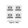 Badge Interno Auto Decorazione Esterna Adesivo Decalcomania Per Mazda 2 3 5 6 Axela Atenza Speed 6 CX3 CX4 CX5 CX7 CX8 CX9 MS