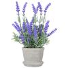 HOMSFOU Lavender Artificial Lavender Office Fake Potted Plant Plant, Flower, Arrangement, Decoration, Outdoor, Flower, Table,