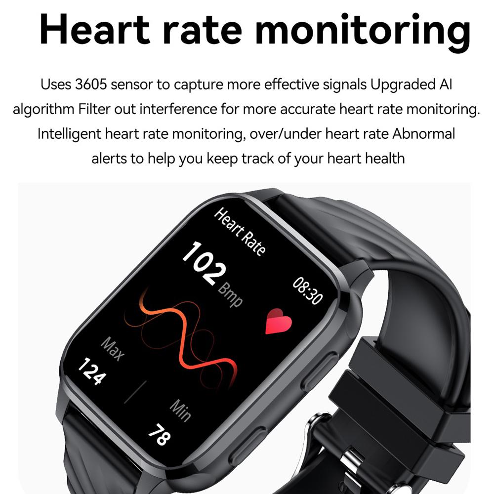 Ανδρικό 1.85" Κλήση Bluetooth Αθλητικό Fitness Tracker Έξυπνο Ρολόι Καρδιακού Παλμού Αδιάβροχο IP68 Οξυγόνο Αίματος Παιχνίδι Γυναικείο Έξυπνο Ρολόι