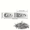 20/30 Sets of Nut Hinges - 90-degree Folding Wall-mounted Bracket with Screws, Suitable for Furniture, Cabinet Doors,workbenches