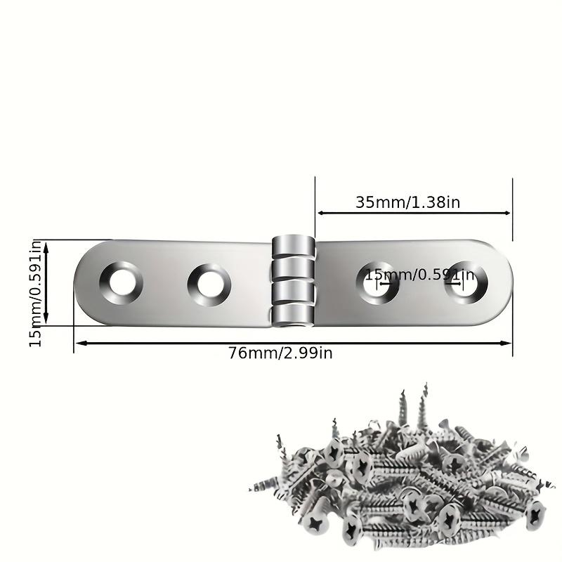 20/30 Sets of Nut Hinges - 90-degree Folding Wall-mounted Bracket with Screws, Suitable for Furniture, Cabinet Doors,workbenches