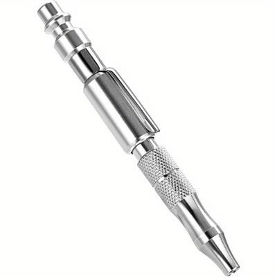 Adjustable Pocket Air Blow Gun Industrial Style "M" 1/4 Inches Quick Plug 150 PSI Max Portable Air Blower Pen for Dust Cleaning