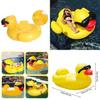 Yellow Duck Inflatable Float Pool Lounge Pvc Cartoon Water Ride For Adults Kids