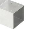 L Shaped Post Connector Galvanized Metal 91 X 91 Mm