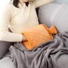 Rubber Hot Water Bottle 2.0L with Plush Detachable Washable Hand Pocket Cover Winter Hand Warmer