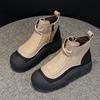 981 leather women's shoes autumn and winter new muffin thick-soled inner height increase casual women's shoes