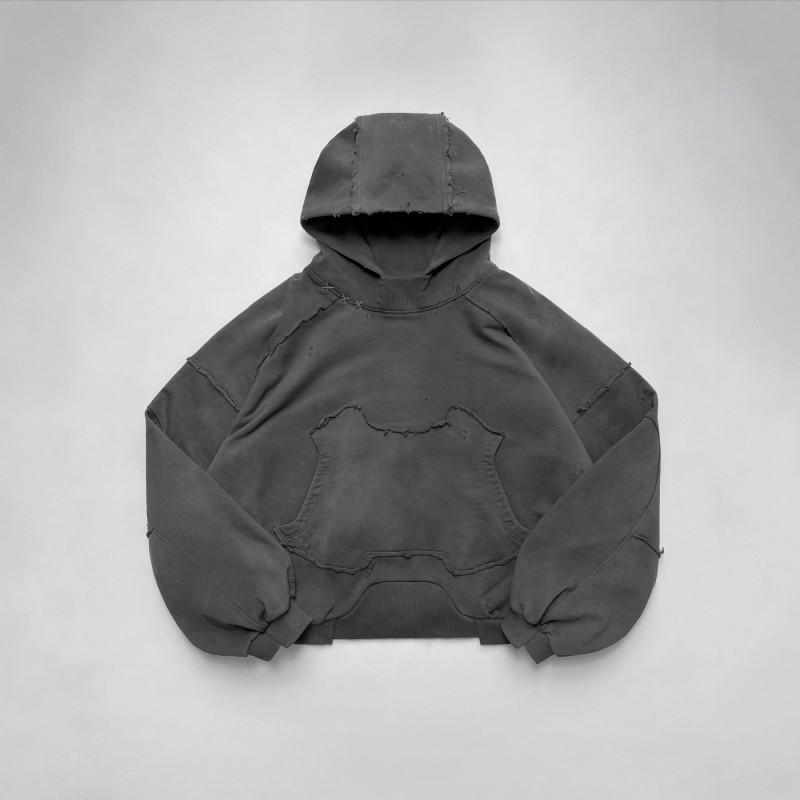 Unisex Oversized Hoodie With Color Block Panel Design Fall Winter Streetwear Loose Fit Long Sleeve Sweatshirt