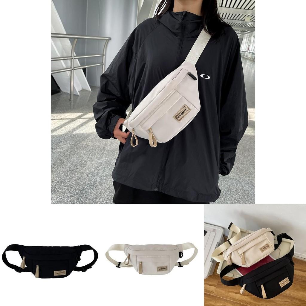 Capacity Large Chest Bag Simple Waist Bag Sports Mens Womens Shoulder Bag