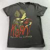 Korn Follow the Leaders T-Shirt Grau Kurzarm Doppelseitig Grafik Klein