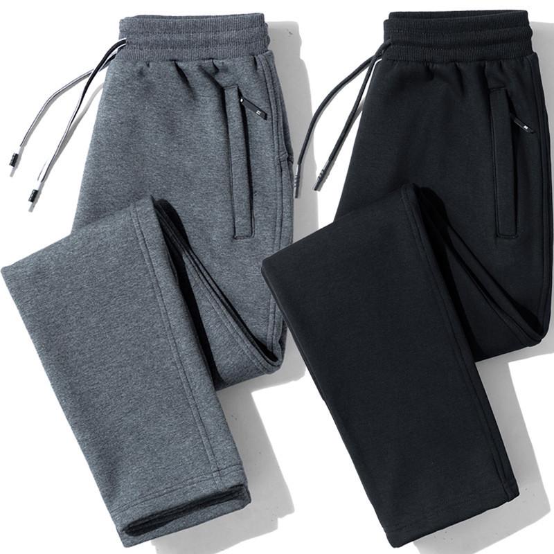 Pantaloni de sport casual pentru muncă și sport pentru bărbați, cu buzunare cu fermoar