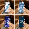 Classic S-Schalke 0 4 P-Pattern Soft Silicone Case for Samsung S25, S24, S21, S22, S23, S30, Ultra, S20, Plus, FE, Lite-Black