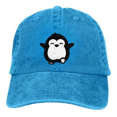 Jednobarevné kšiltovky typu 'Dad Hat' Tučňák Černobílé Kawaii Unisex Kšiltovka Sluneční Clona Baseballové Čepice Meme Kšiltovka