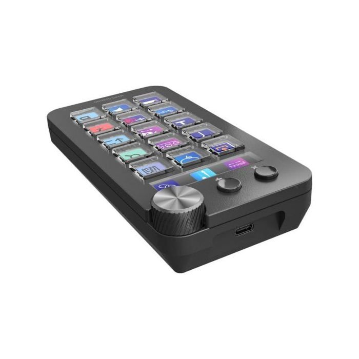 Mars Gaming MSD-NEO Control Deck 15 Teclas LCD Rueda y Botón Dual Windows y MacOS 10.15+ Negro