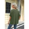 New Summer Women T-shirt Solid Color Round Neck Short Sleeve Loose T-shirt Tops