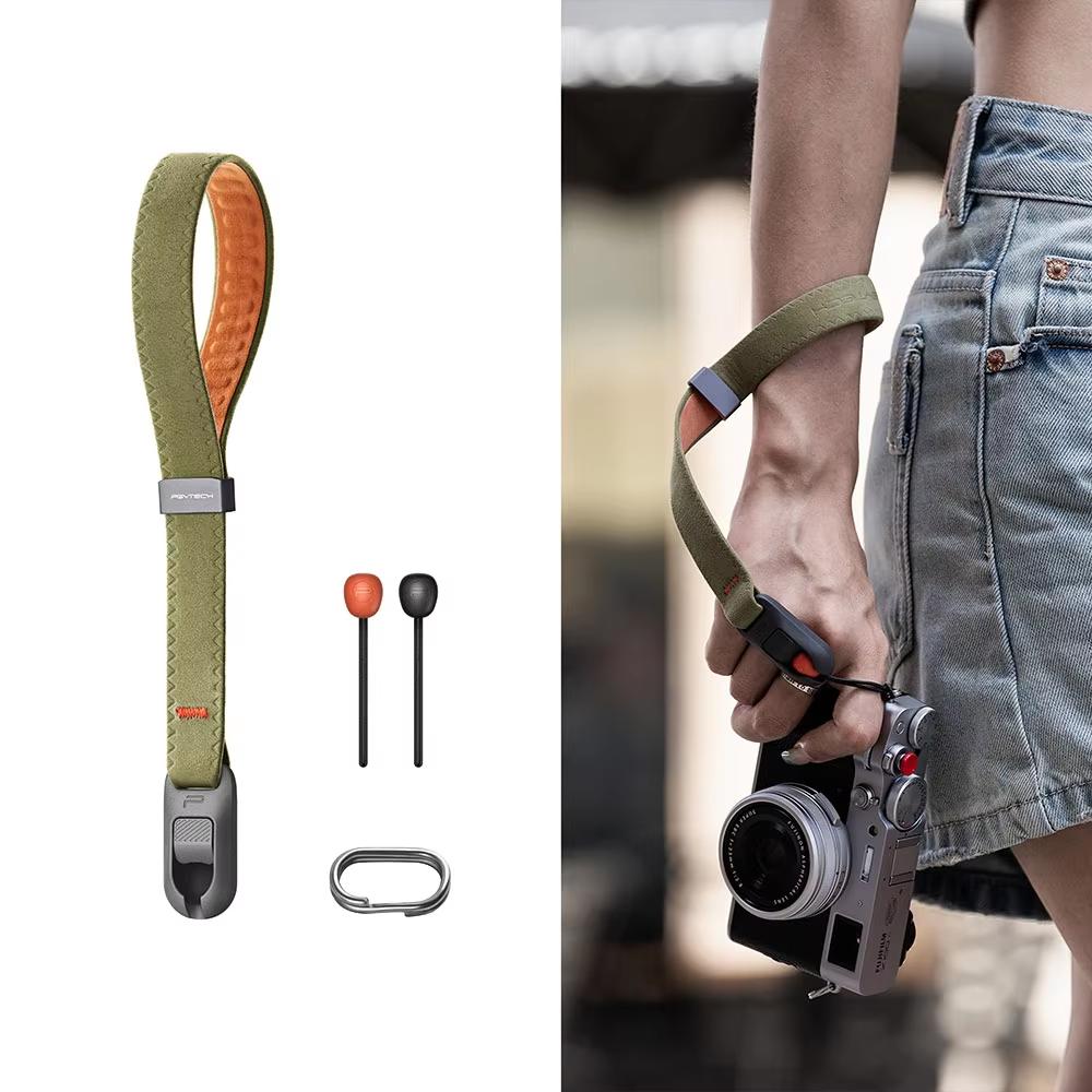 PGYTECH Camera Wrist Strap Air upgrade for Photographers Adjustable Quick Release Camera Hand Strap for Sony Nikon Canon Gopro зелёный