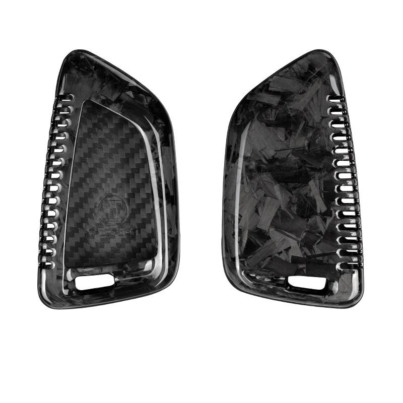 Interior Mouldings Real carbon fiber Car Remote Key Cover CaseShell For BMW F15 F16 F48 G30 F85 G11 X1 X5 X6 M 2018 X1 X3 X4 X5
